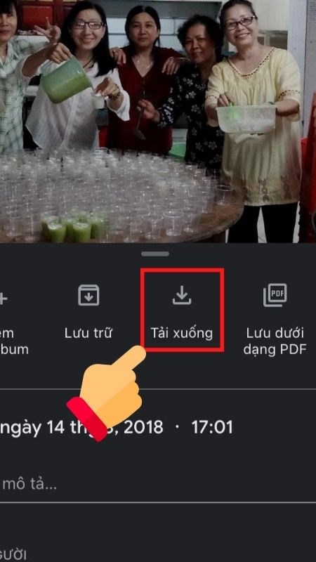 Cách chuyển ảnh từ Google Photos sang Google Drive trên điện thoại bước 2